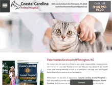 Tablet Screenshot of coastalcarolinaanimalhospital.com